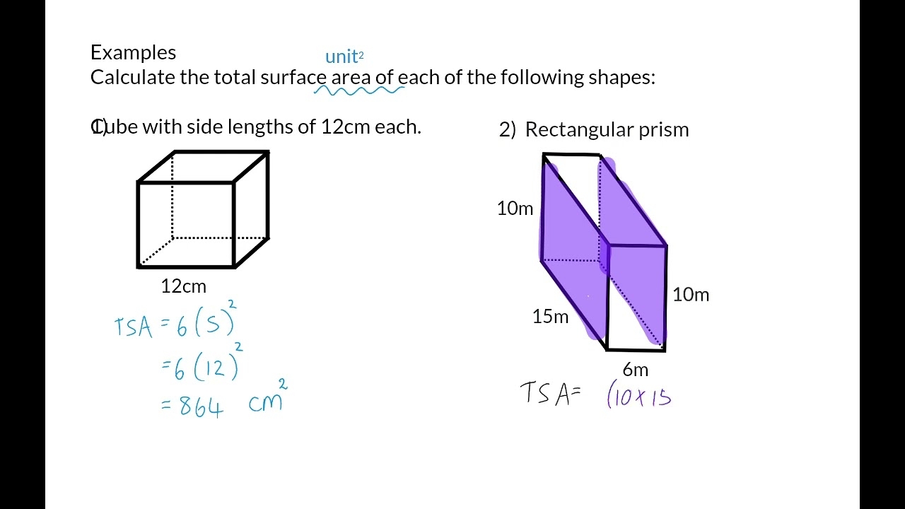 how to find the surface area of a prism