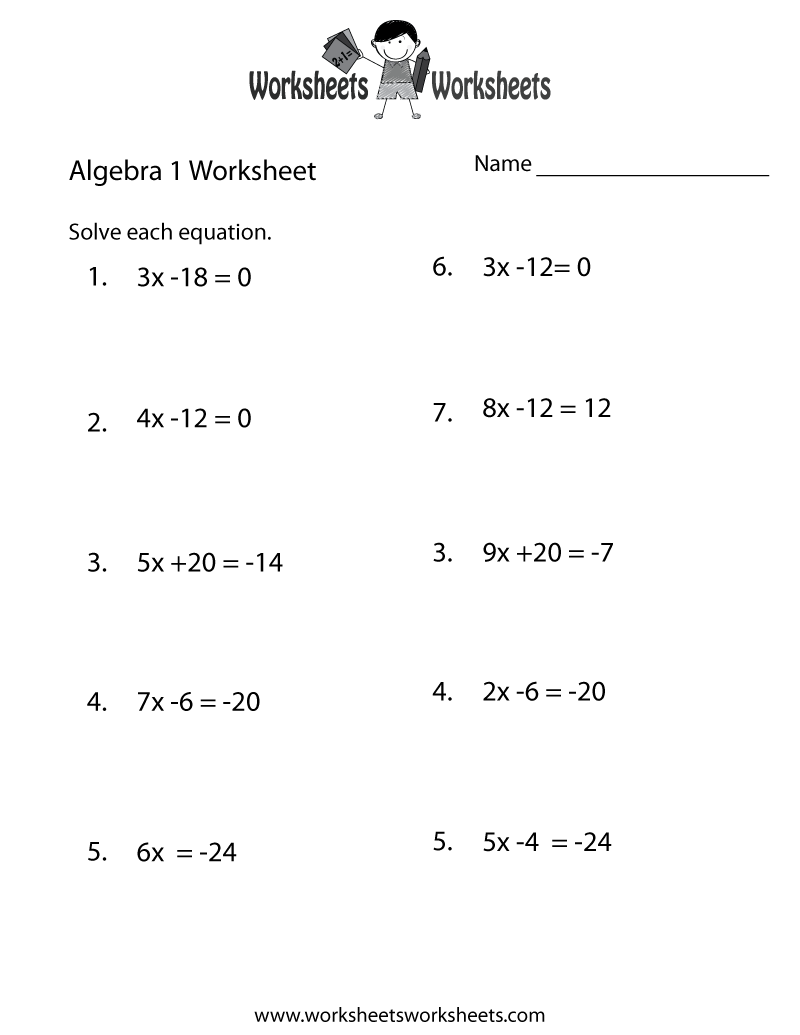 10 Best Algebra Worksheets Ideas Algebra Worksheets Algebra Free Algebra