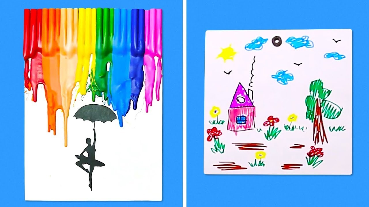 11 UNIQUE IDEAS FOR KIDS ART PROJECTS YouTube