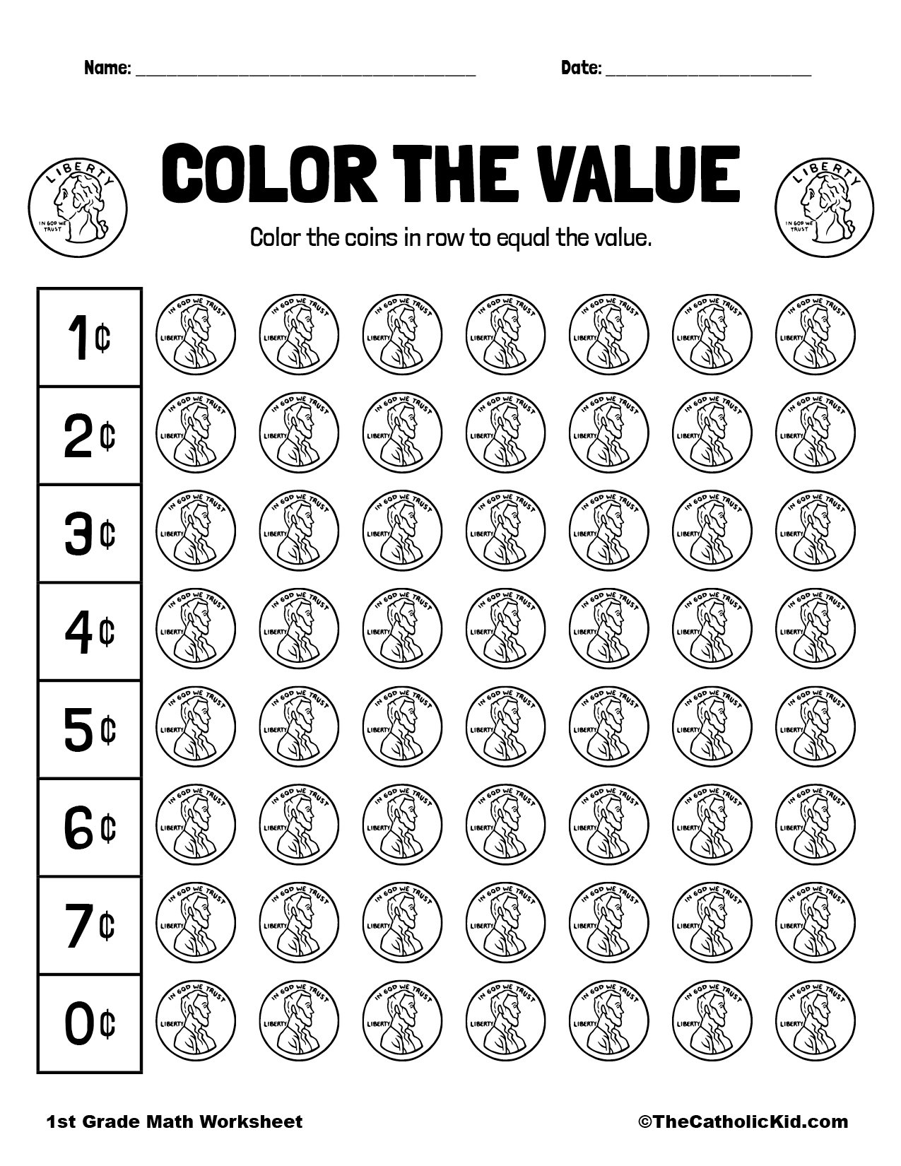 free printable money worksheets for kindergarten