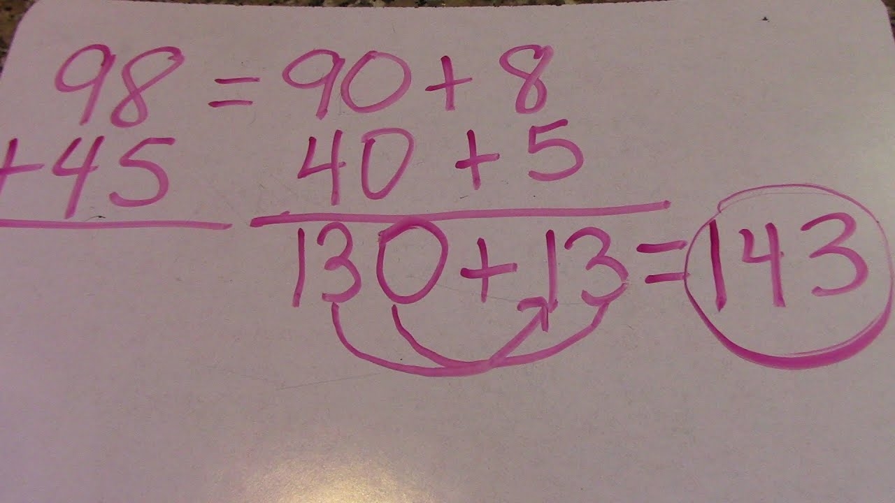 2 Digit Expanded Form Addition Common Core Math YouTube