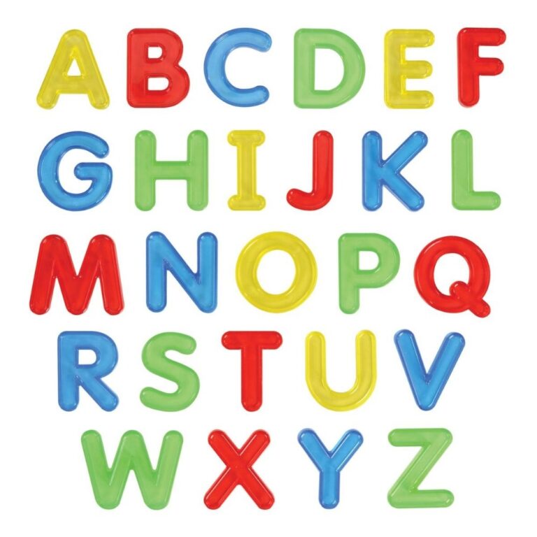 2 Translucent Uppercase Letters 26 Pieces