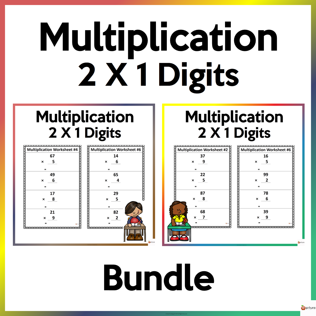 multiplication 2 by 1 worksheets