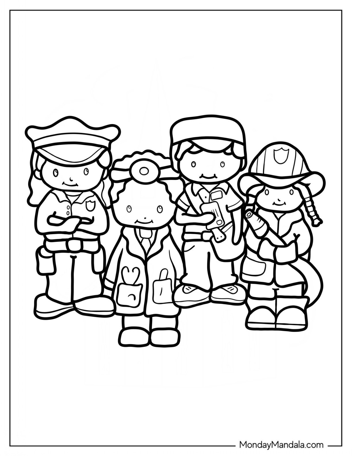 20 Community Helpers Coloring Pages Free Printables 