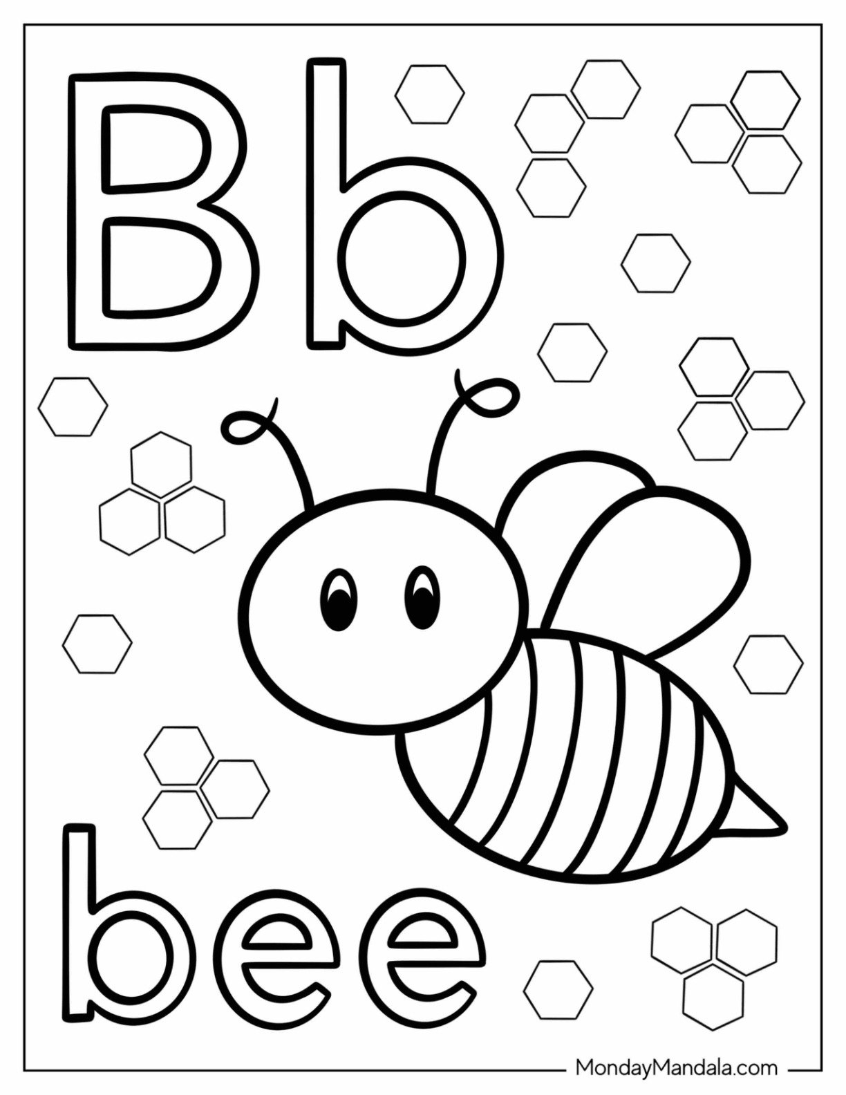 20 Letter B Coloring Pages Free PDF Printables 