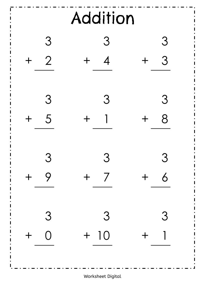 printable preschool math worksheets