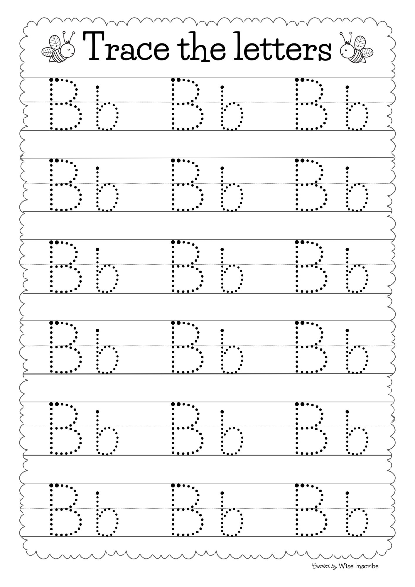 26 Trace The Alphabet Worksheets Printable Letters Tracing Nursery EYFS Preschool Resources ABC Practice Sheets At Home Printable Etsy