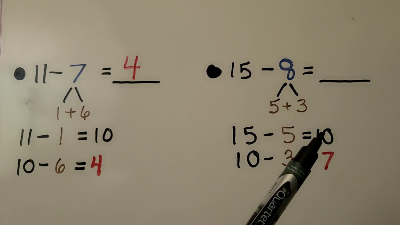 subtracting the second equation from the first
