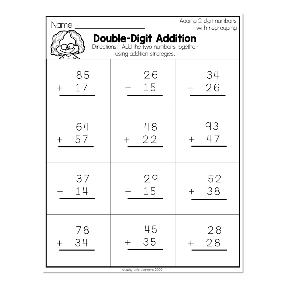 addition with renaming worksheets
