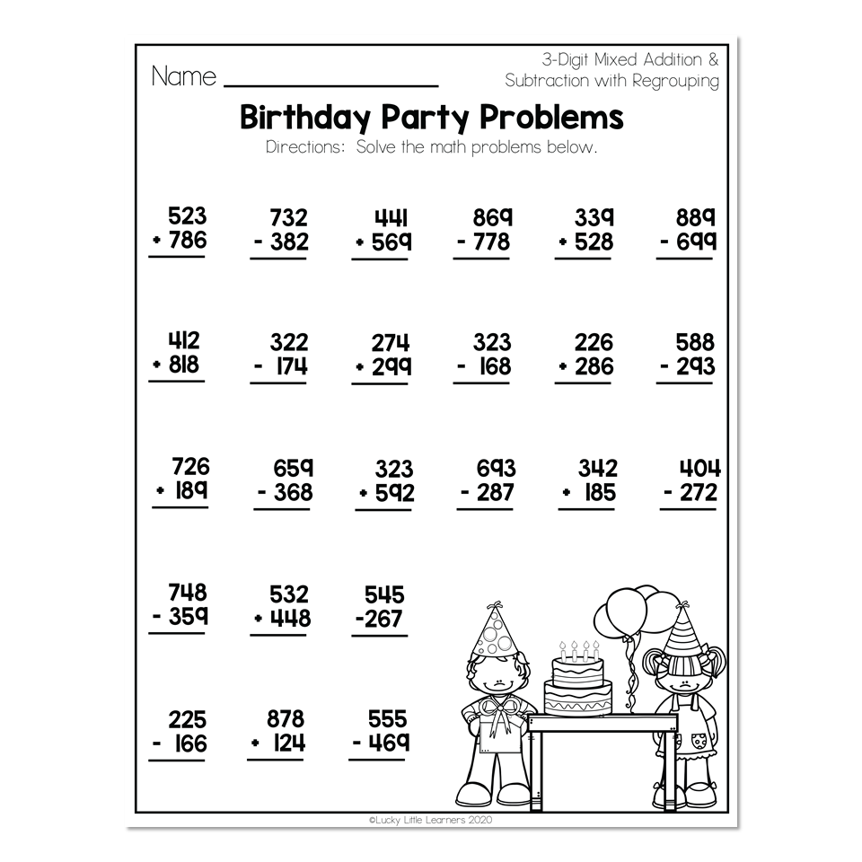 three digit addition worksheets with regrouping
