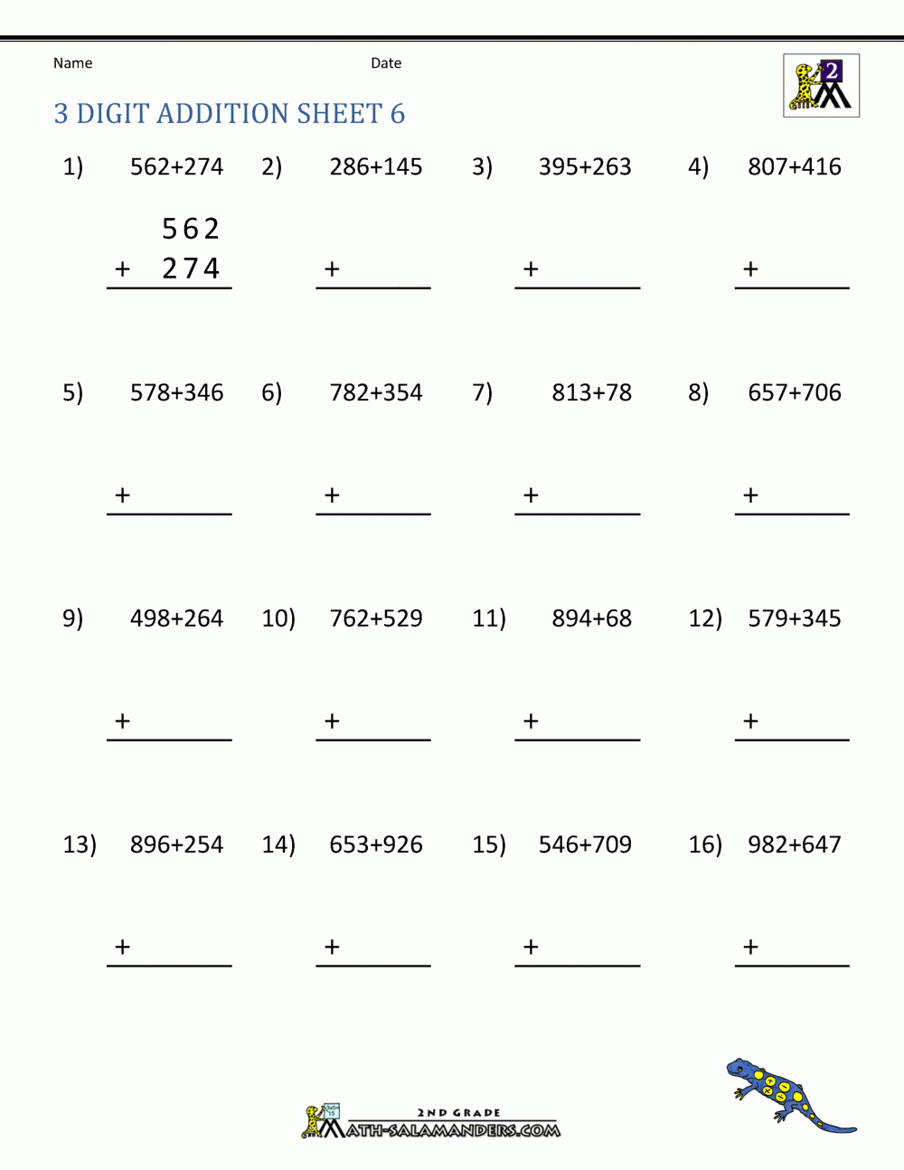 3 digit regrouping addition worksheets