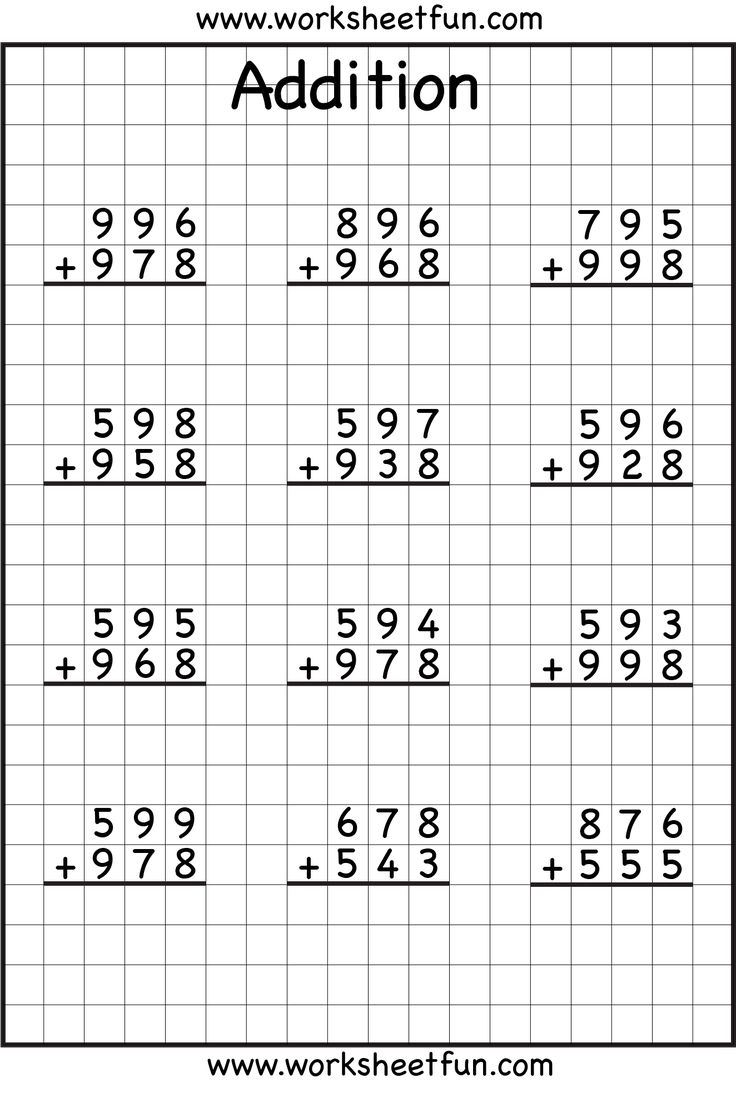 3 Digit Addition With Regrouping Carrying 6 Worksheets FREE Printable Worksheets