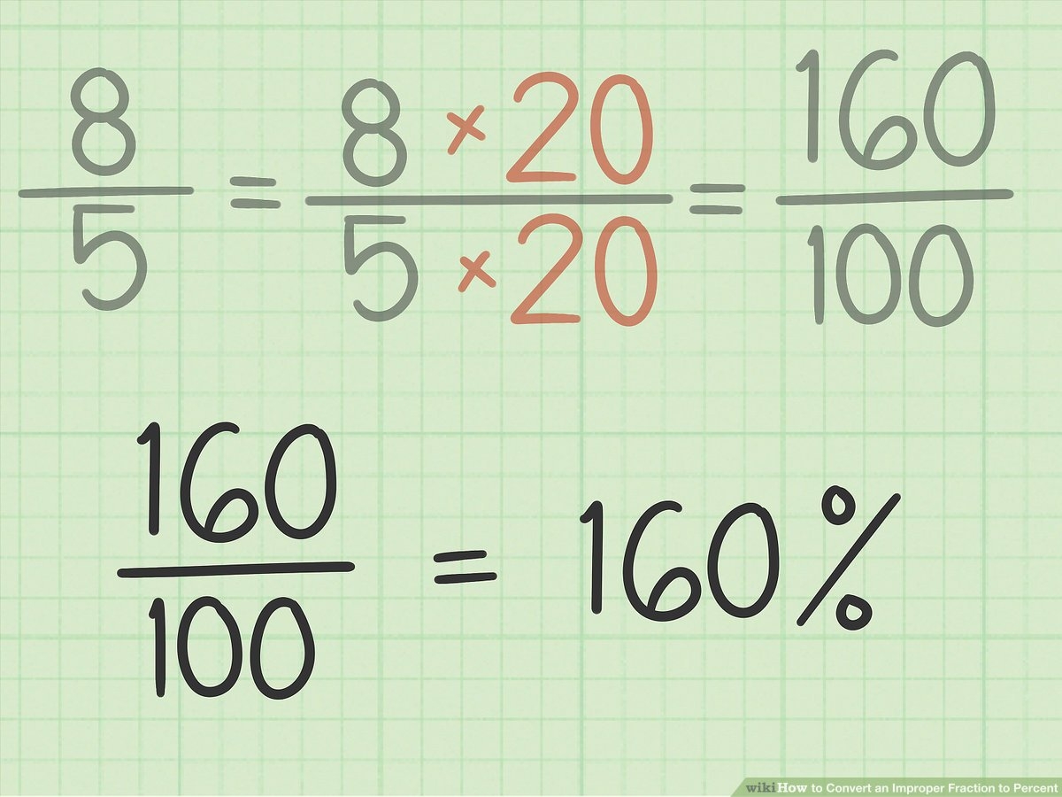 3 Ways To Convert An Improper Fraction To Percent WikiHow Life