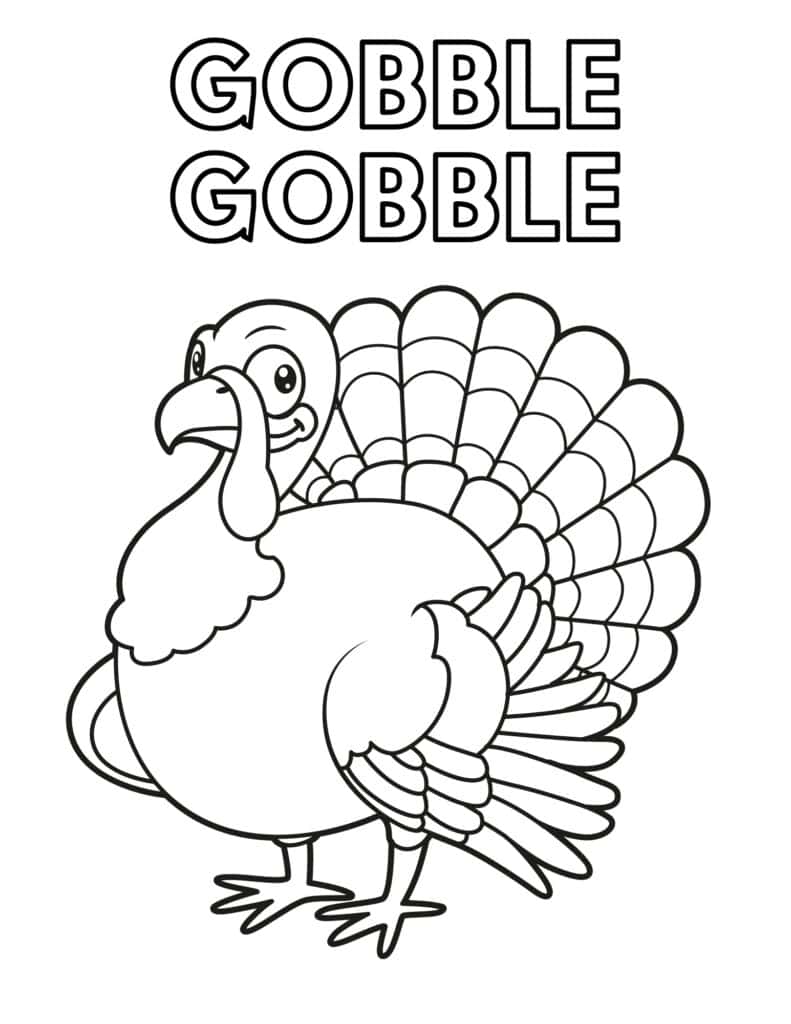 coloring pages turkey printable