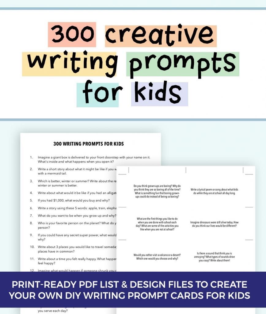 300 Creative Writing Prompts For Kids ThinkWritten