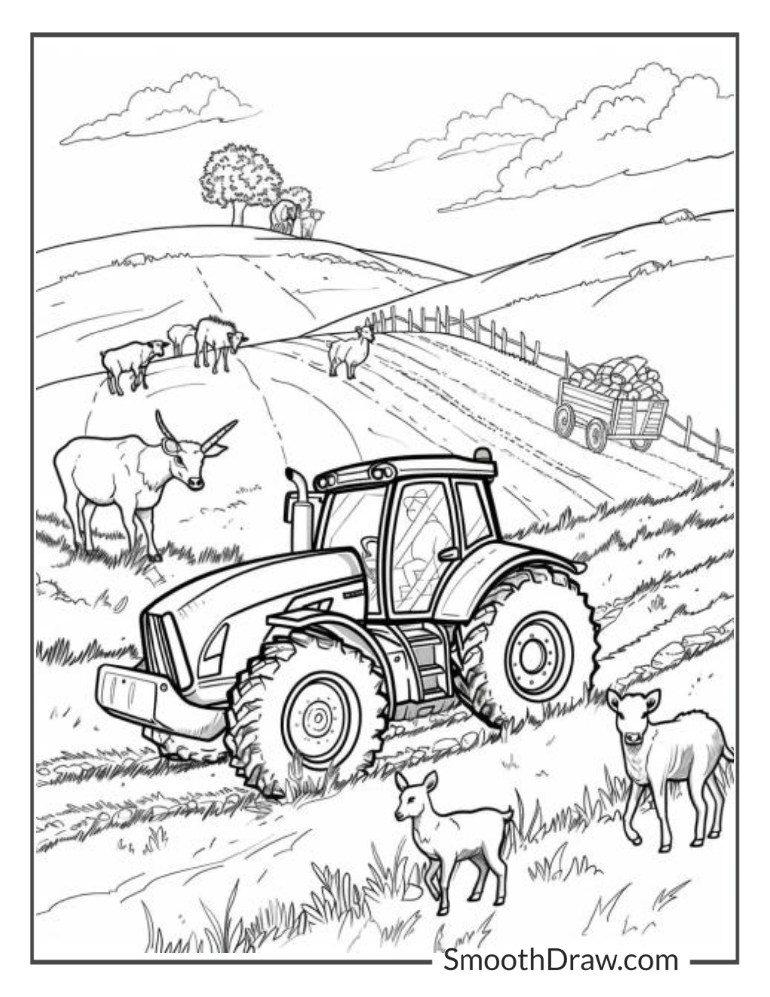 children's pictures to color of animals