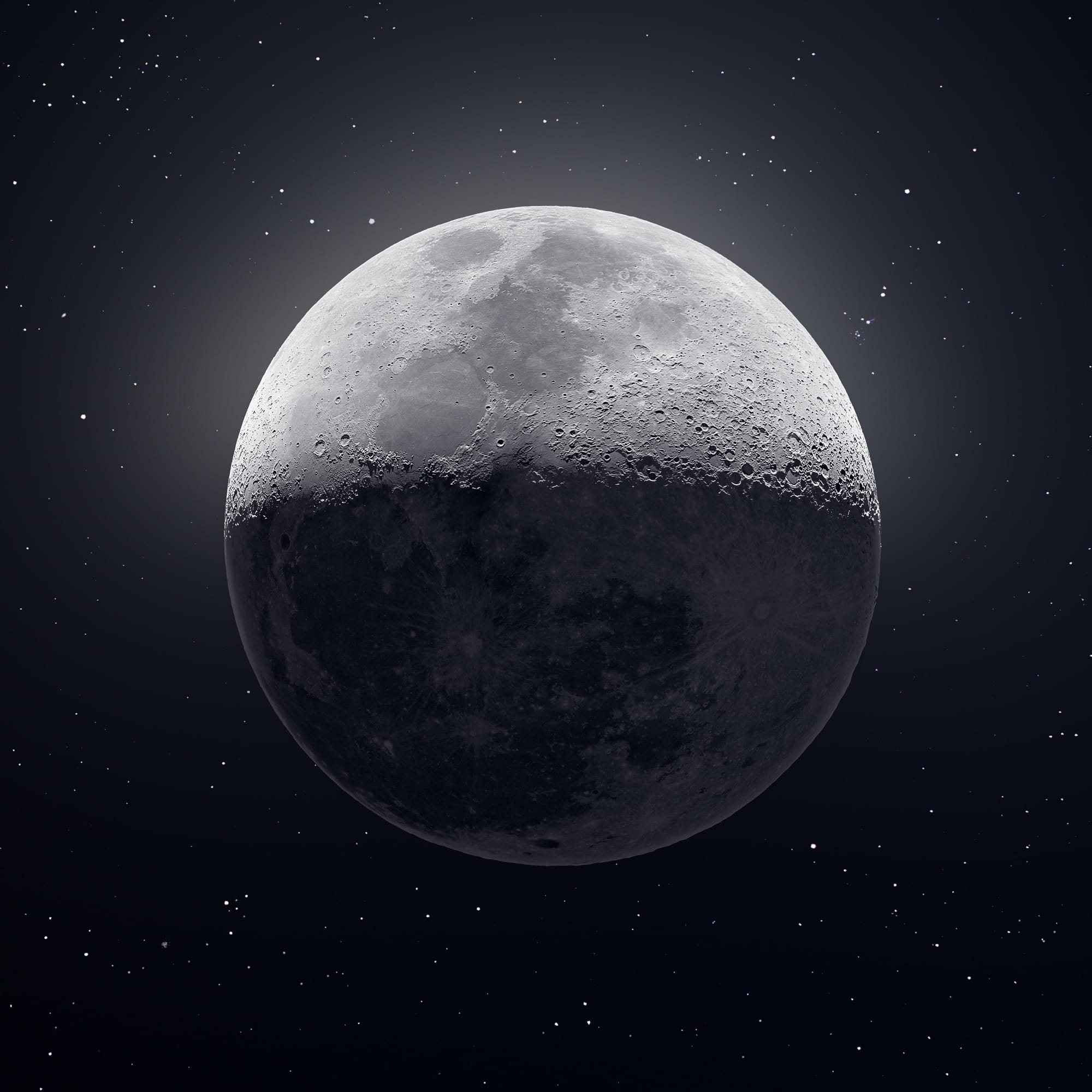 stars and a moon