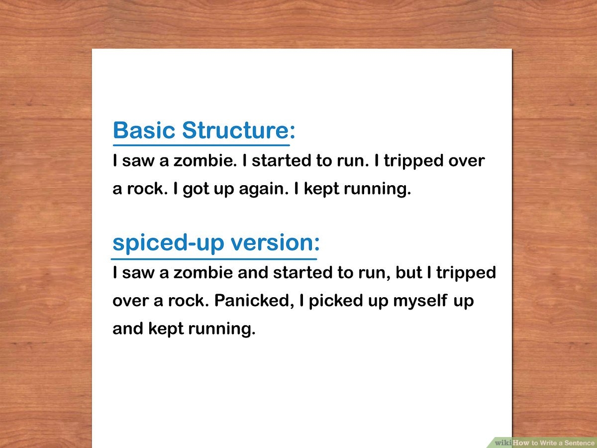 which sentence is written correctly