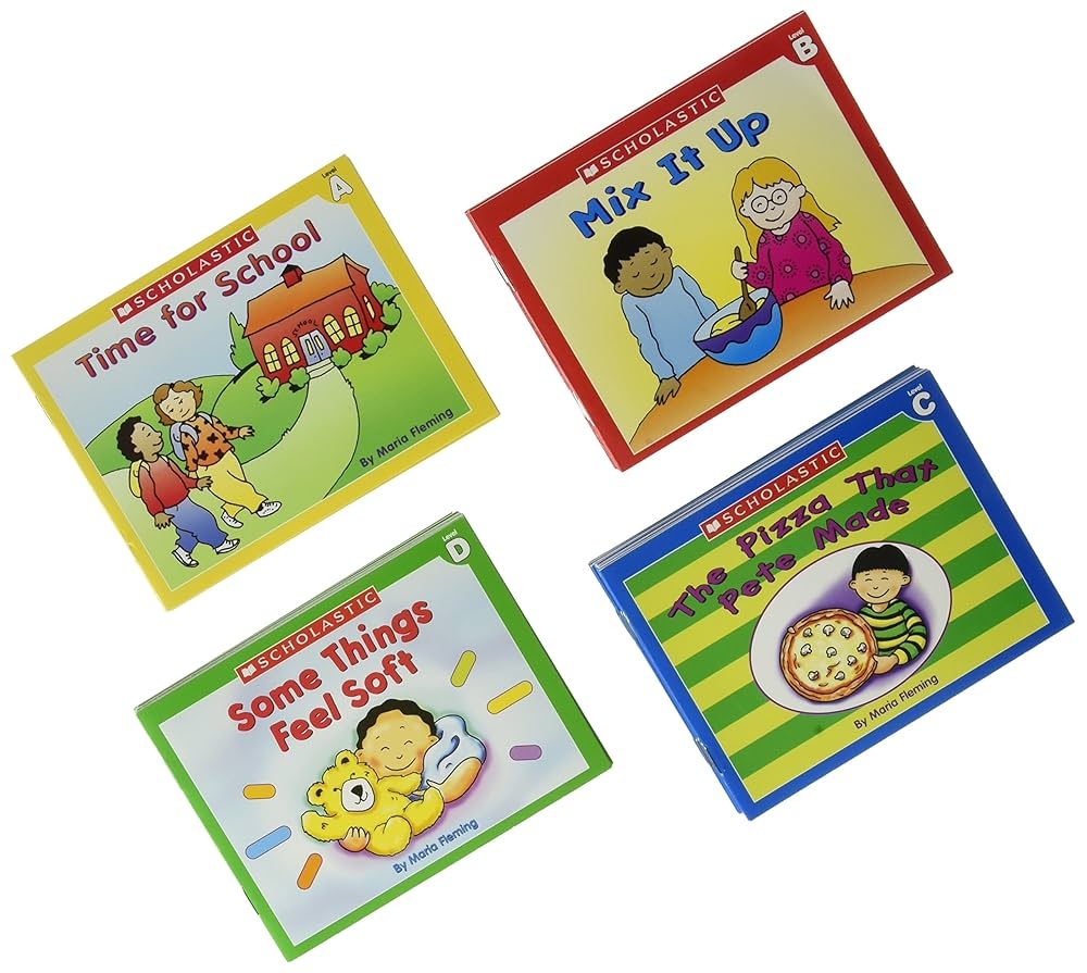60 Scholastic Little Leveled Readers Learn To Read Preschool Kindergarten First Grade Children s Book Lot 15 Books Each In Levels A B C And D By Maria Fleming 2003 Paperback Maria Fleming 