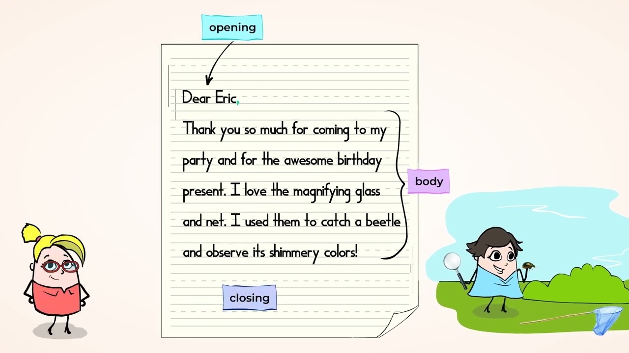 A Friendly Comma Letter MightyOwl Language Arts 2nd Grade YouTube