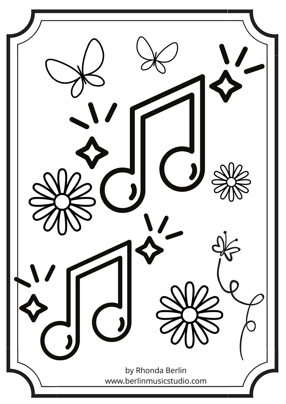 music colouring in pages