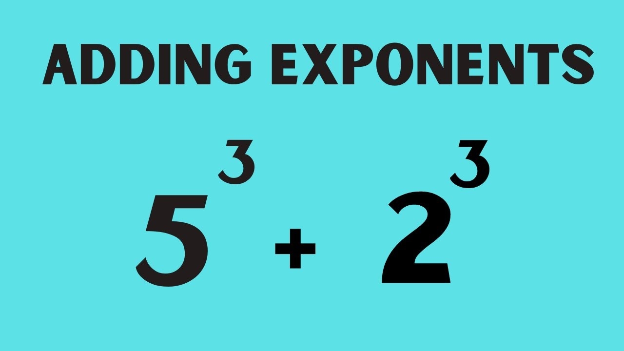 Adding Exponents Math Help YouTube