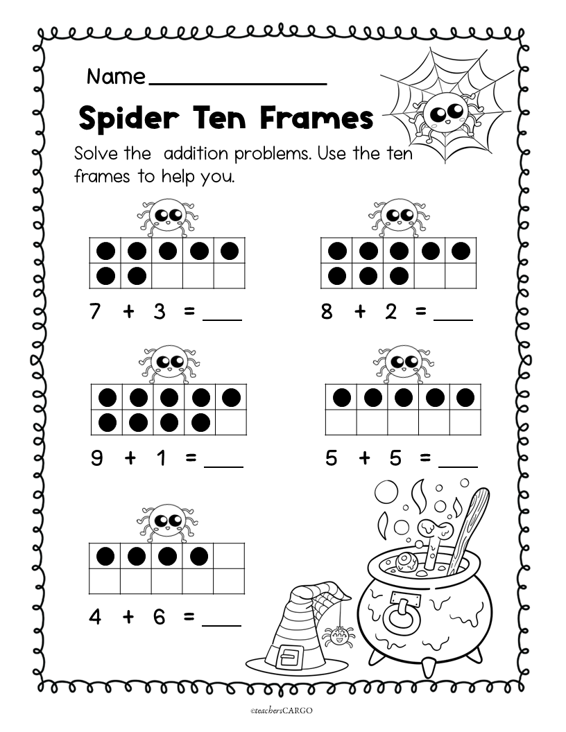 addition and subtraction within 10 worksheets