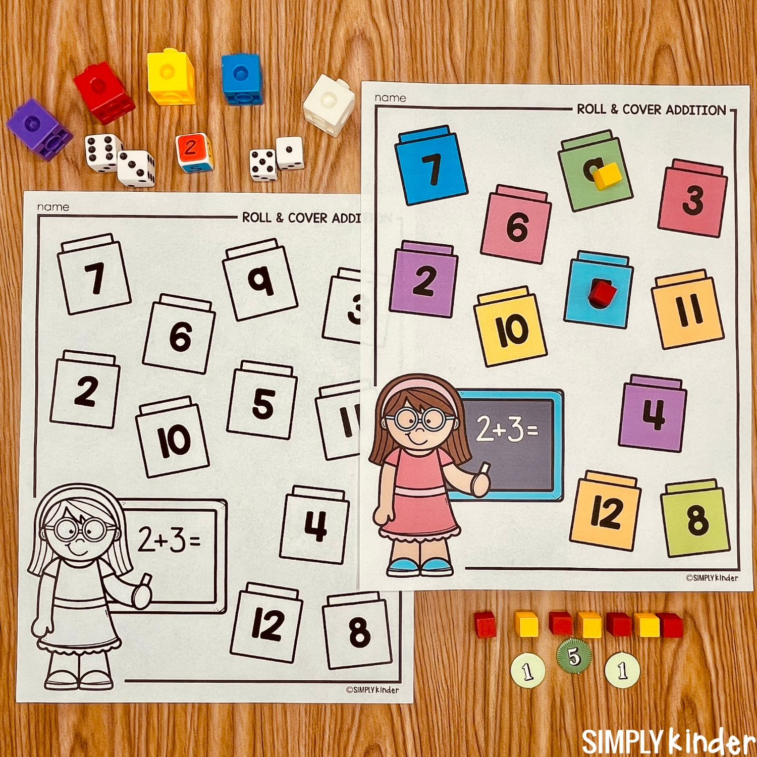Addition Subtraction Games For Kindergarten Simply Kinder
