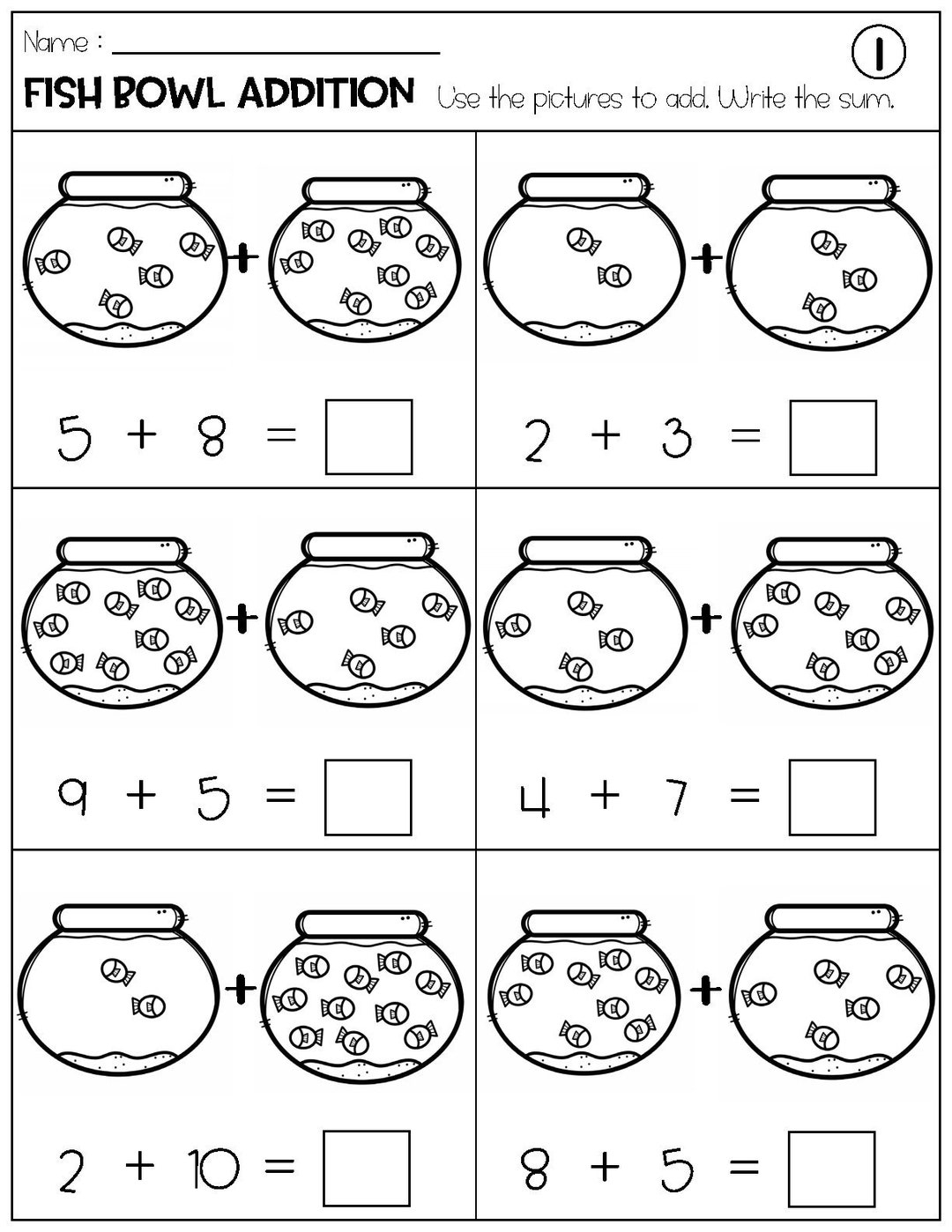 addition up to 20 worksheets