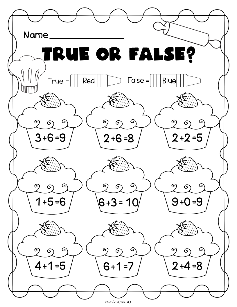 easy addition worksheet