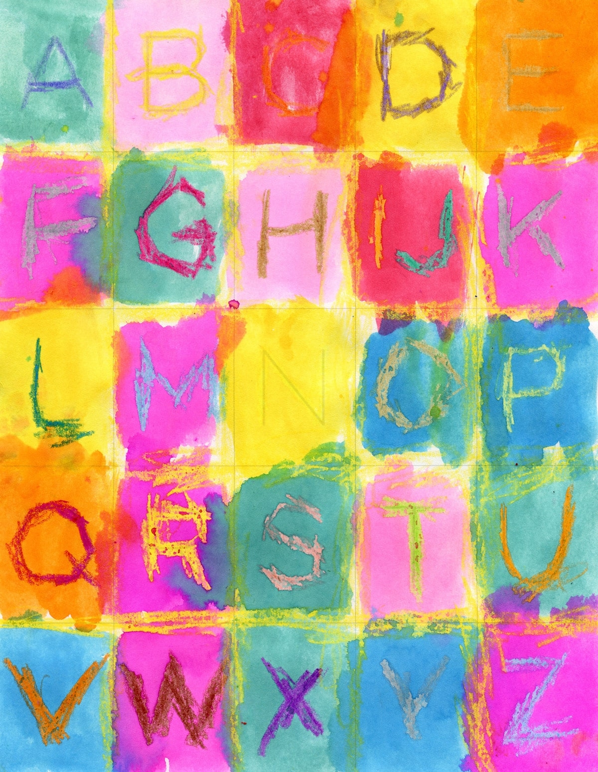 Alphabet Art Project Painting For Kindergarten Easy Lesson Guide