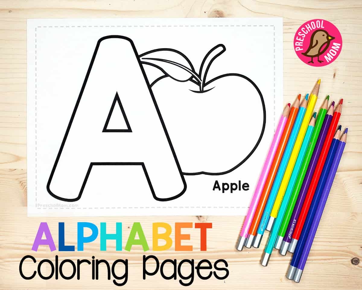 Alphabet Coloring Pages Preschool Mom Alphabet Coloring Pages Preschool Mom