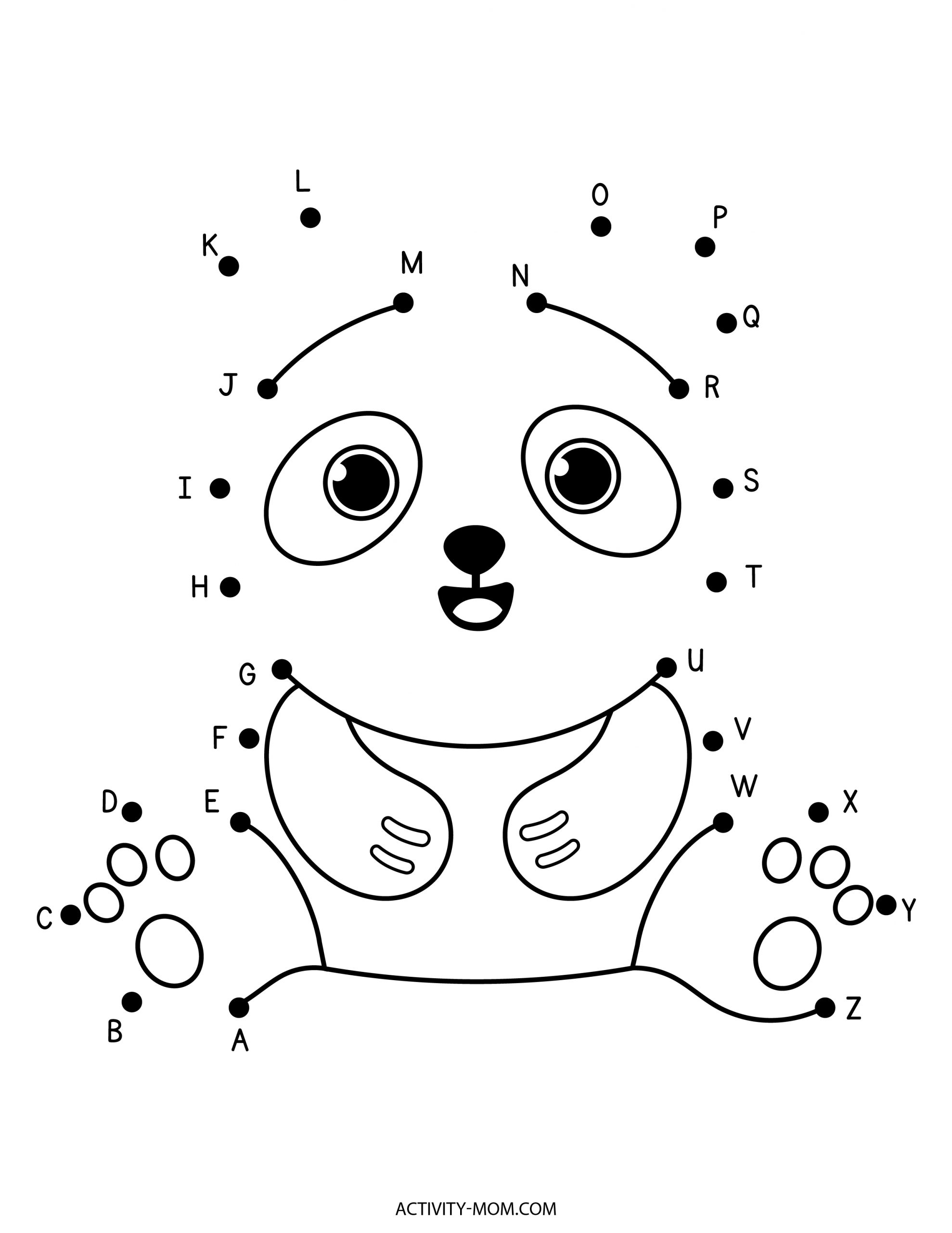 connect the dots worksheets kindergarten