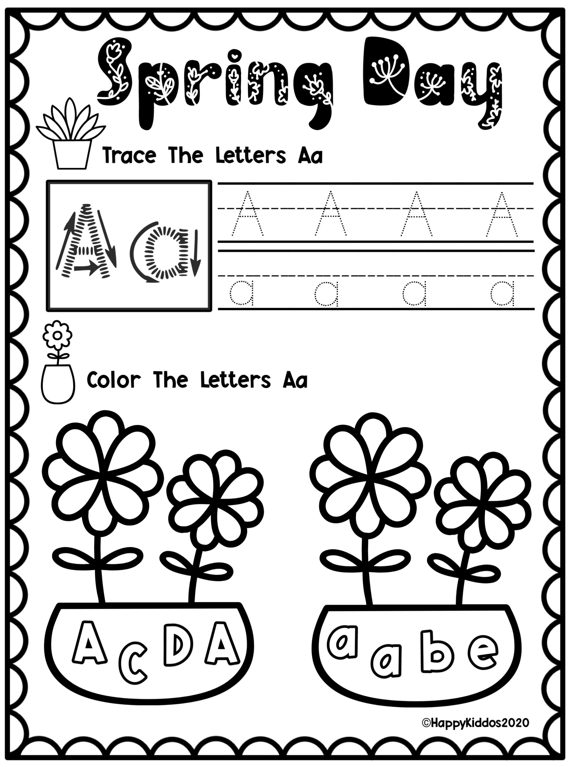 Alphabet Worksheets Spring Made By Teachers