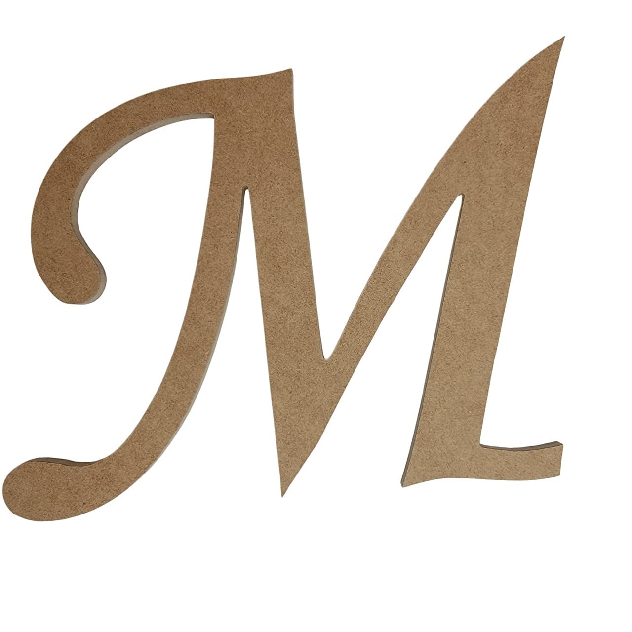 Amazon 24 Wooden Monotype Font Craft Letter M Unfinished Blank Fancy Script Monogram Cutout On 1 4 MDF