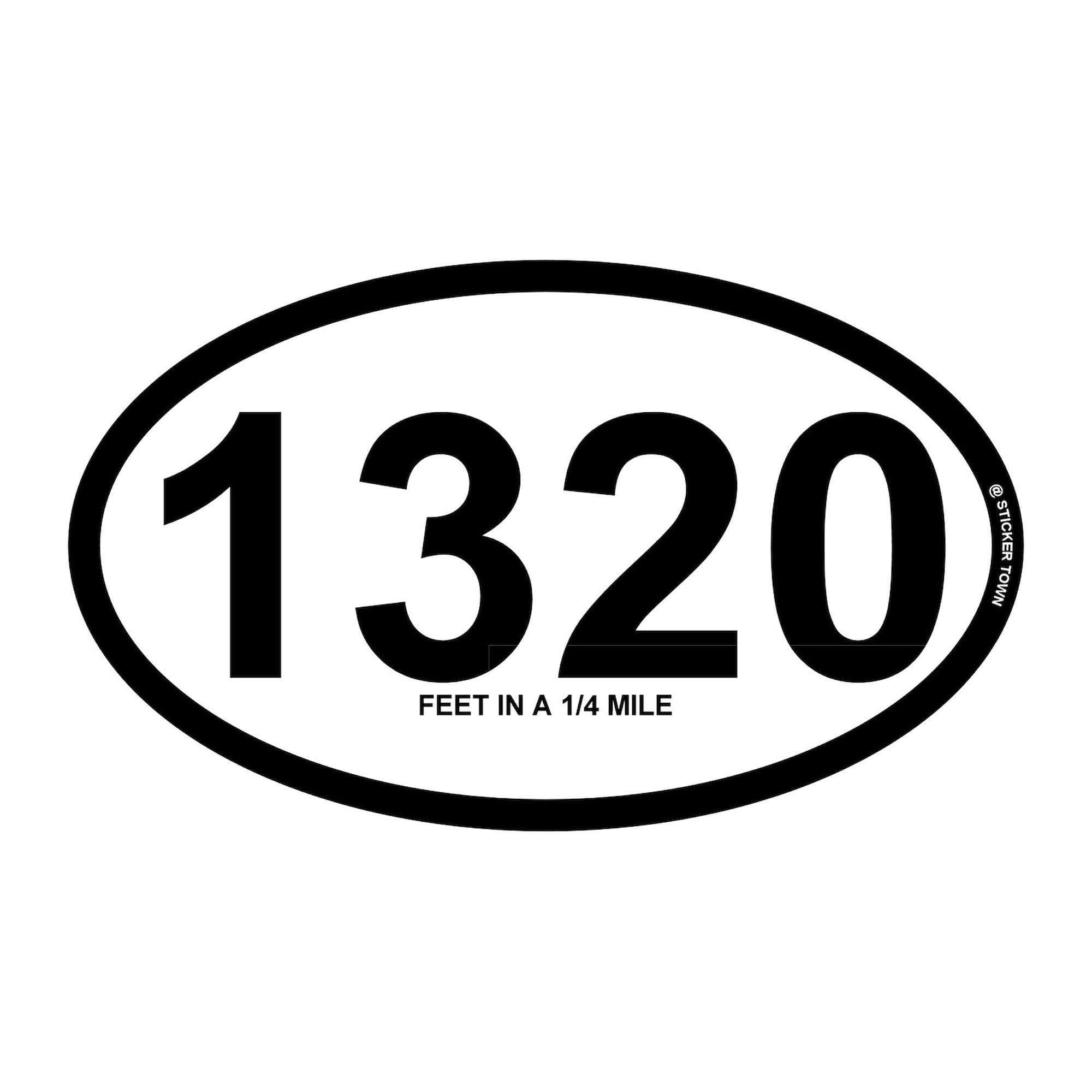 Amazon CafePress 1320 Feet In A Quarter Mile Oval Car Bumper Sticker Tools Home Improvement