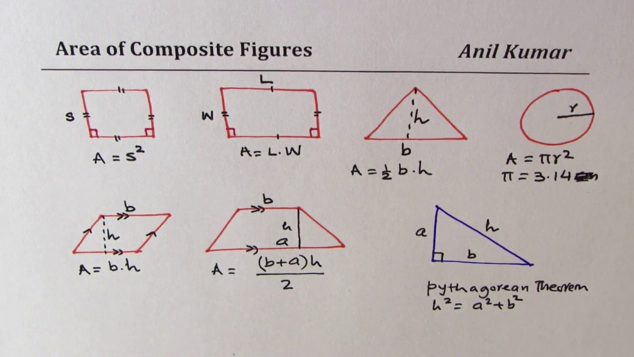 Area Of Composite Figures With Examples YouTube