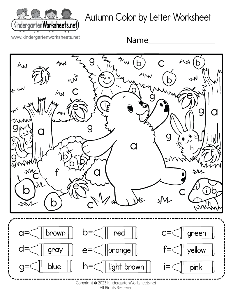 free printable preschool fall worksheets