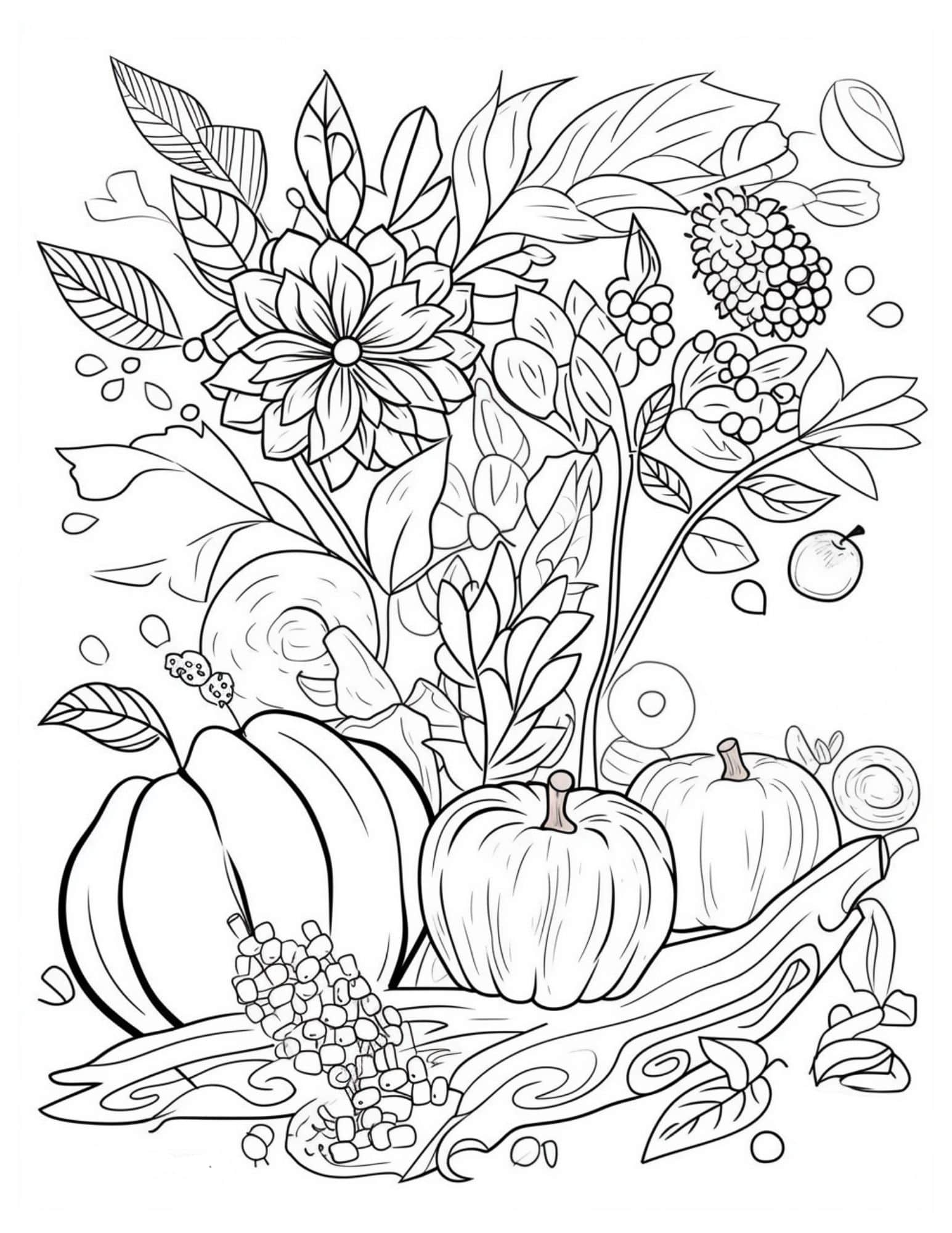 Autumn Coloring Pages Embracing The Season s Beauty With Art