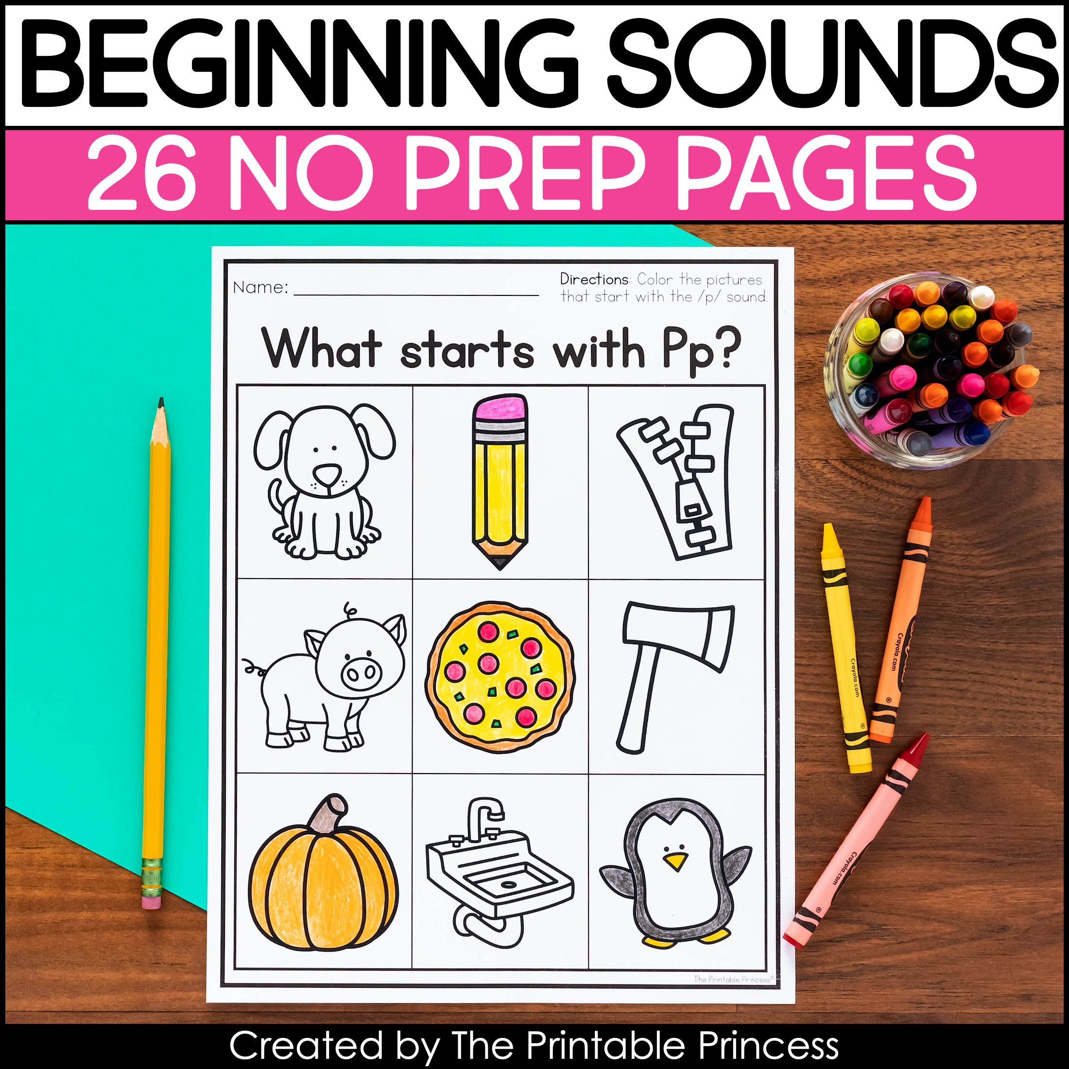 Beginning Letter Sounds Worksheets A To Z The Printable Princess
