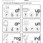 Beginning Sounds Worksheet Free Printable Digital PDF