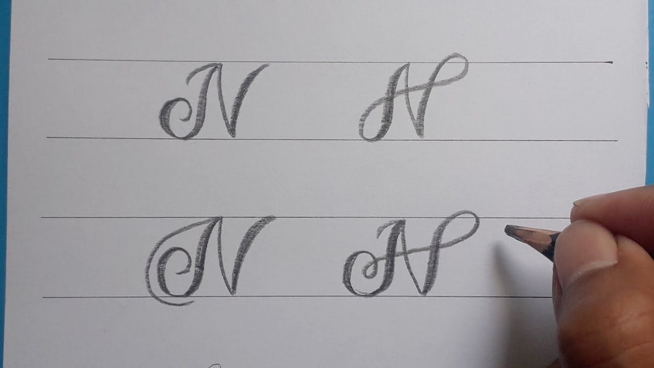 Calligraphy Handwriting Letter N In Cursive Design How To Write Stylish Alphabet For Beginners YouTube