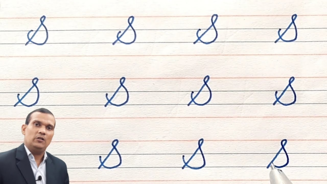 Capital Letter S In Cursive How To Write Letter S YouTube