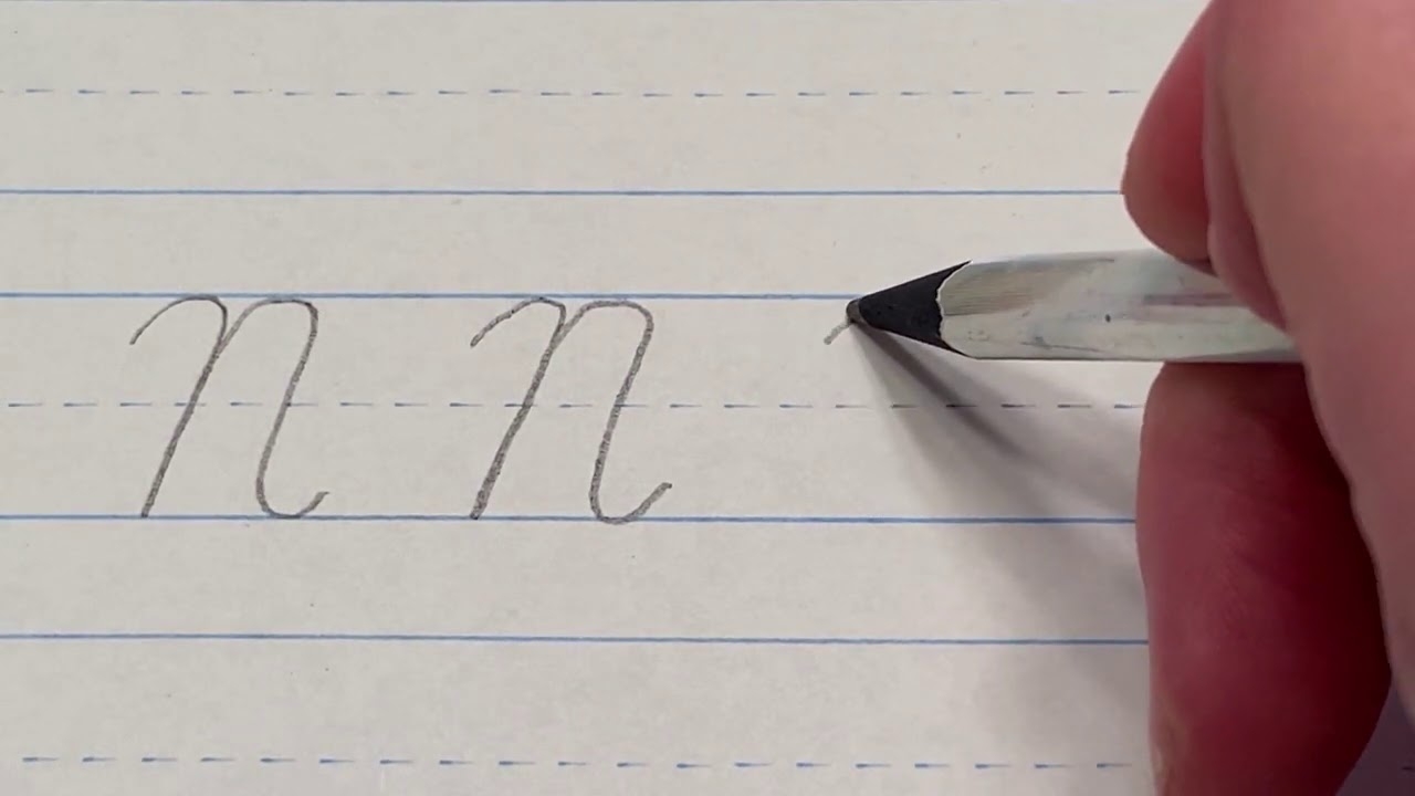 Capital N In Cursive YouTube