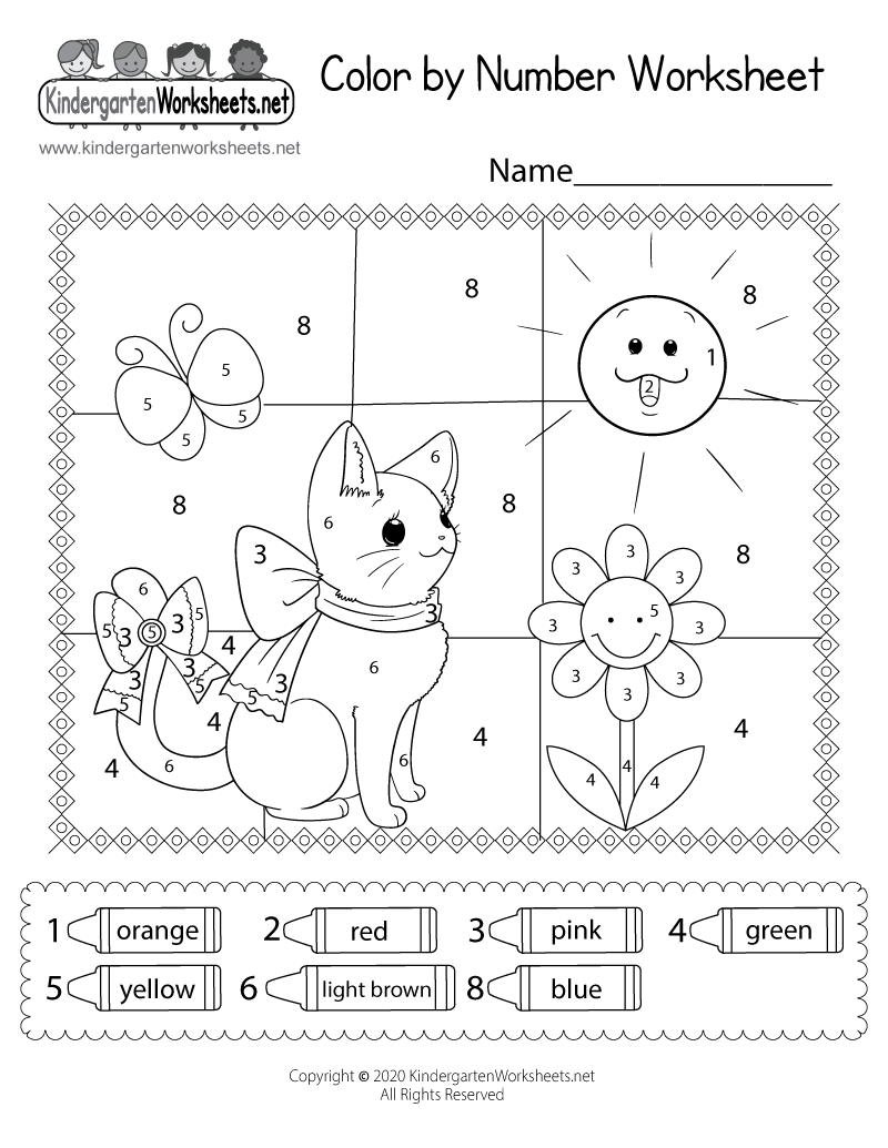 coloring worksheets for kindergarten pdf