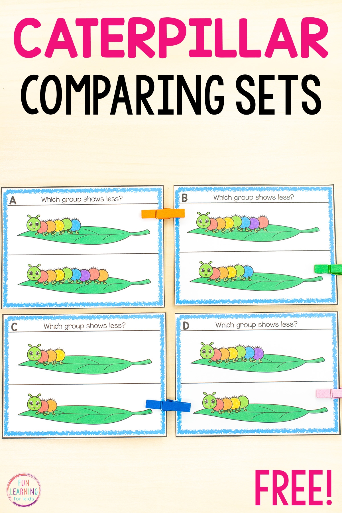comparing sets kindergarten worksheets free