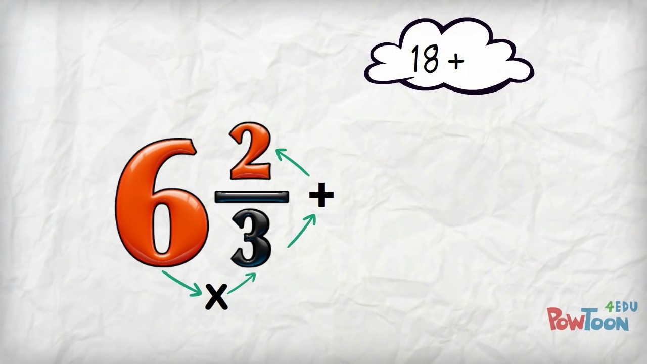 Change A Mixed Number To An Improper Fraction YouTube