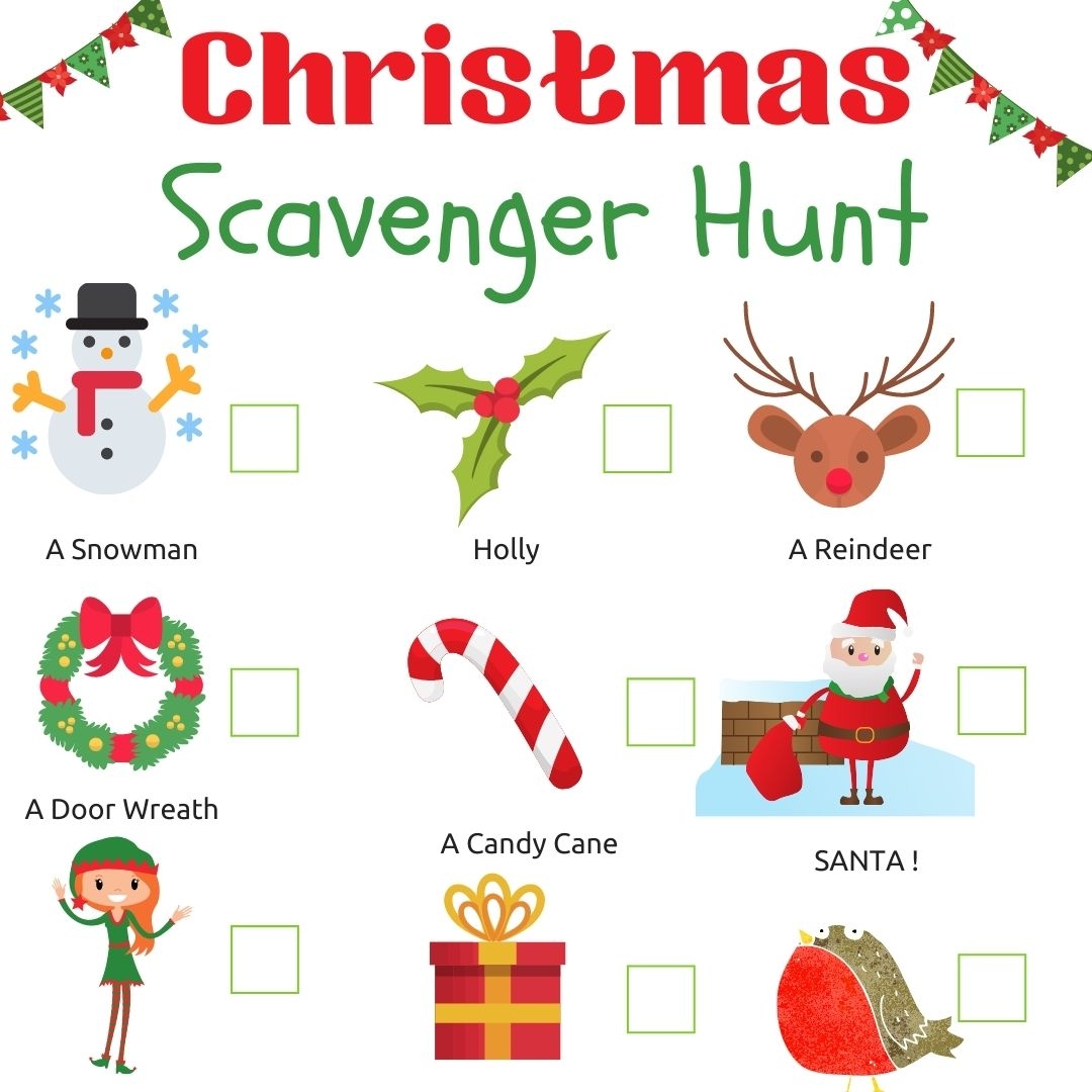 Christmas Treasure Hunt Printable Free Download Me And B Make Tea