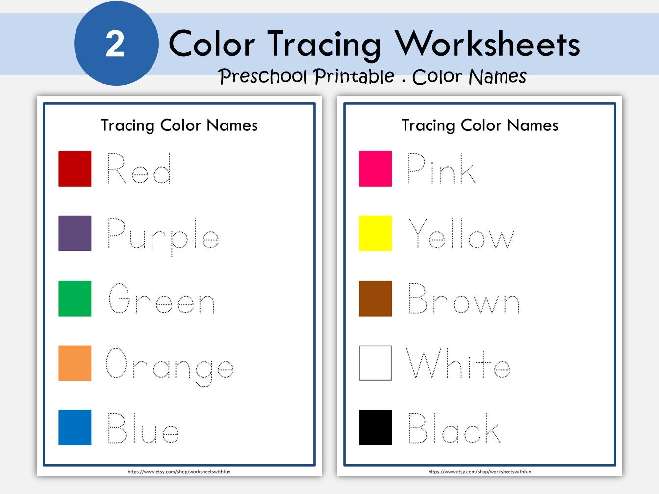 Picture Tracing Worksheets