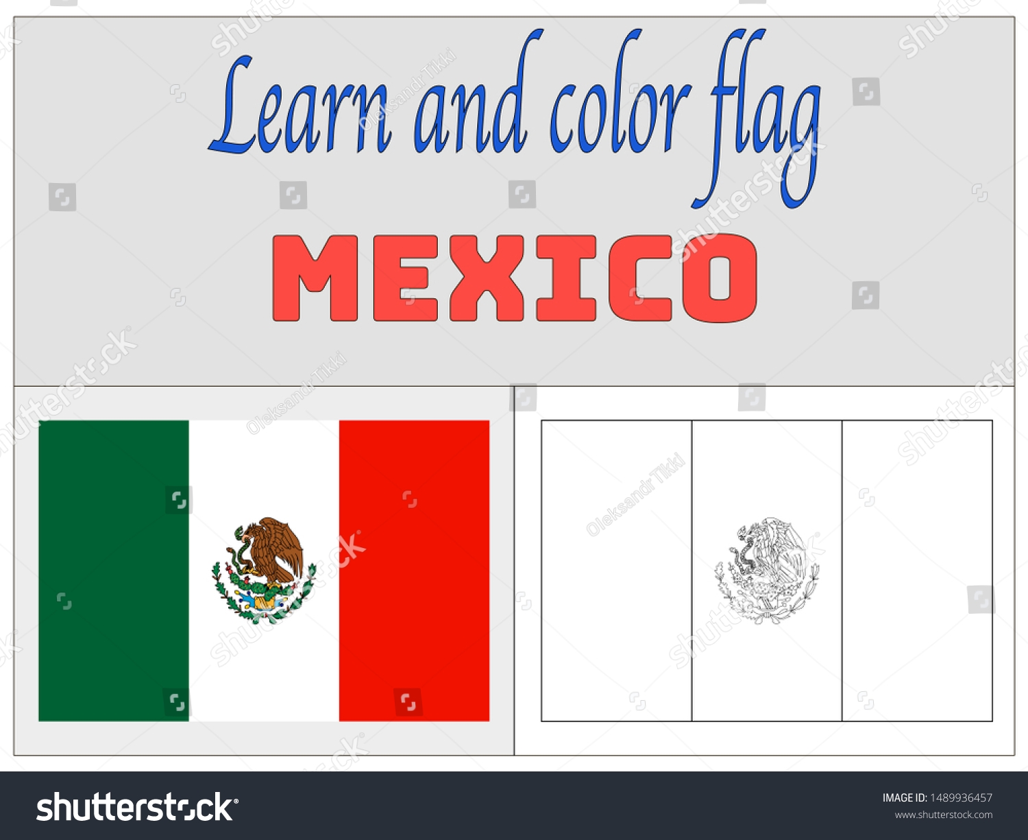 mexican flag coloring book